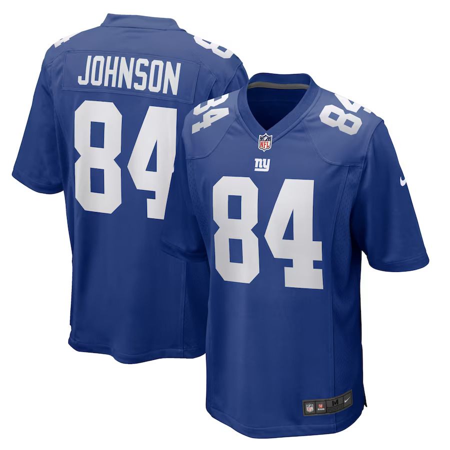 Men New York Giants #84 Marcus Johnson Nike Royal Home Game Player NFL Jersey